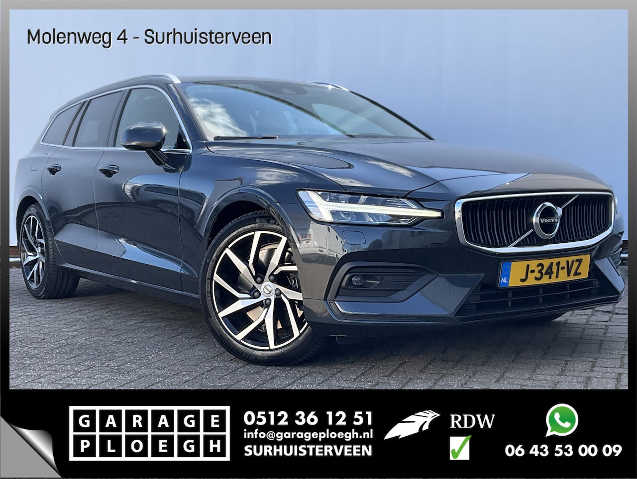 Volvo V60 - 2.0 T5 Momentum Pro Stoel/Stuurverw. Nav/Cam/DAB SAVILE GREY - AutoWereld.nl
