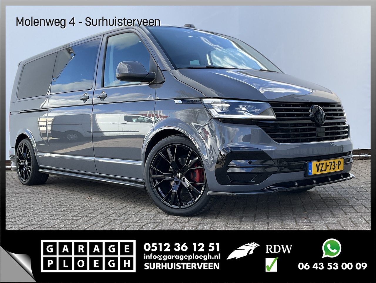 Volkswagen Transporter Multivan - 6-Pers 2.0 TDI L2H1 DC 28 Highline Leer Cam Trekhaak Lang Multivan Caravelle Bulli 6 Perso - AutoWereld.nl