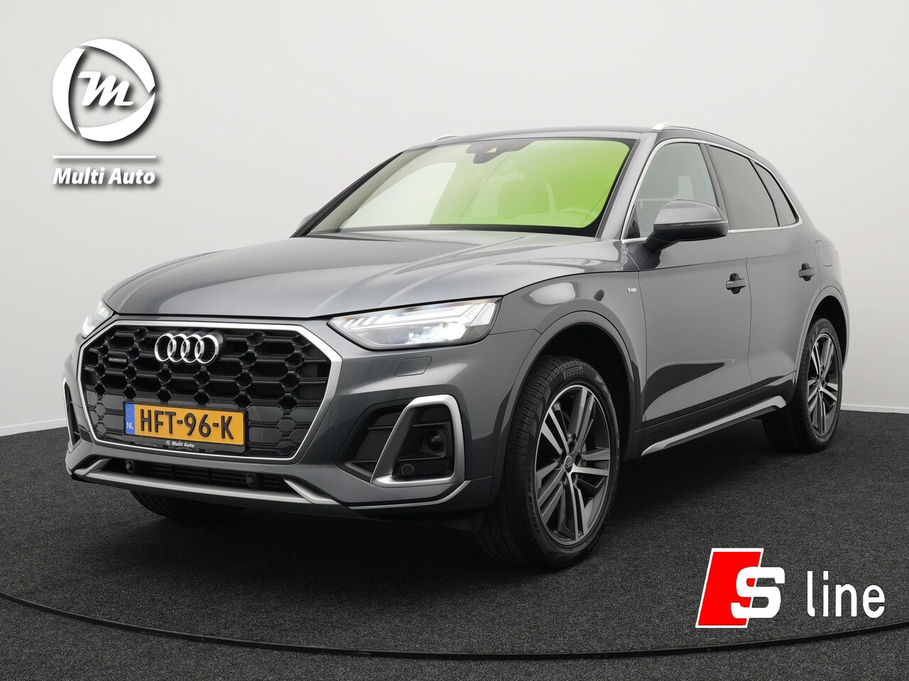 Audi Q5 - 50 TFSI e quattro S-Line Plug In Hybrid Daytona Grijs Facelift | Nieuw Model | PHEV | Trek - AutoWereld.nl