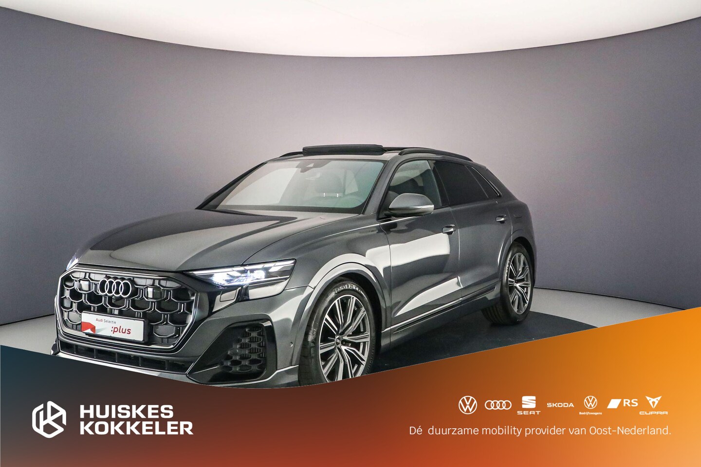 Audi Q8 - 55 TFSI e Pro Line S | Pano | B&O | Head Up | 360Cam | Matrix | Trekhaak | 4-Wiel Besturin - AutoWereld.nl