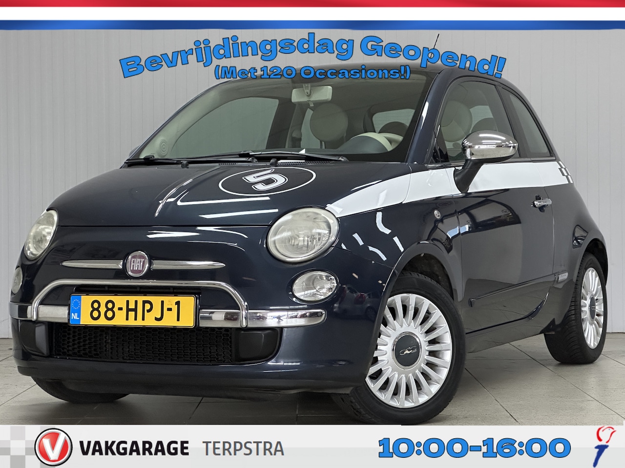 Fiat 500 - 1.2 Lounge/ D-Riem verv: 174.000 KM!/ Panorama-Dak/ Blue&Me/ Airco/ Elek. pakket/ Isofix/ - AutoWereld.nl