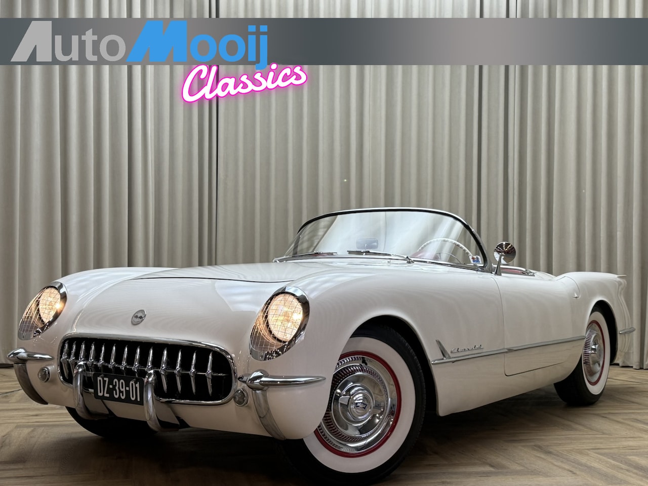 Chevrolet Corvette - C1 1955 / 235Cu 3,9L Blue-Flame 6-in lijn / Historie / Automaat / NL Kenteken - AutoWereld.nl