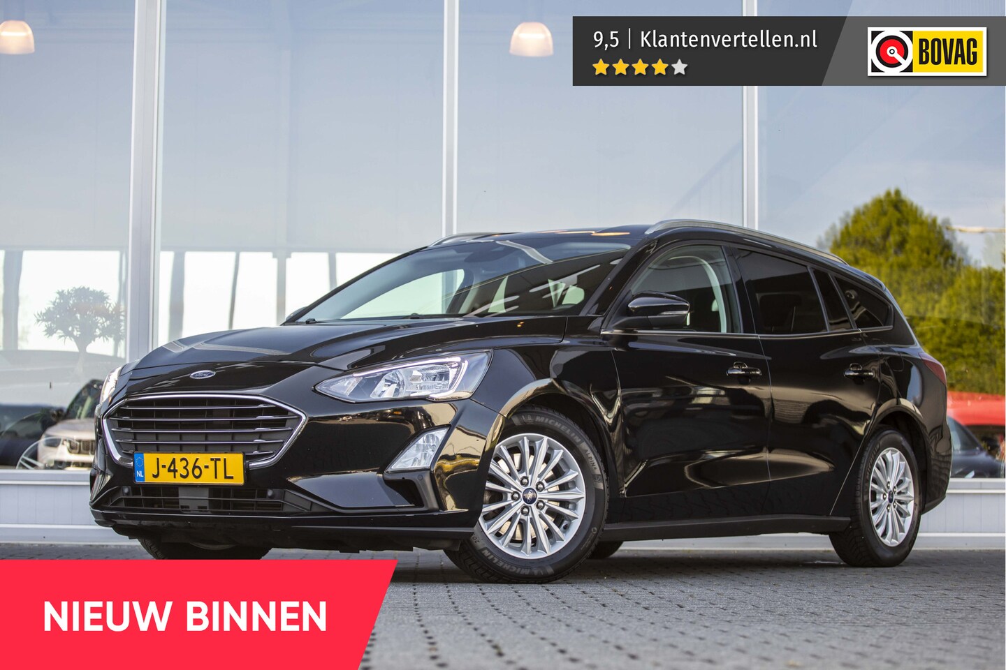 Ford Focus Wagon - 1.0 EcoBoost Hybrid Titanium X Business | Trekhaak | LED | Carplay | NL Auto - AutoWereld.nl