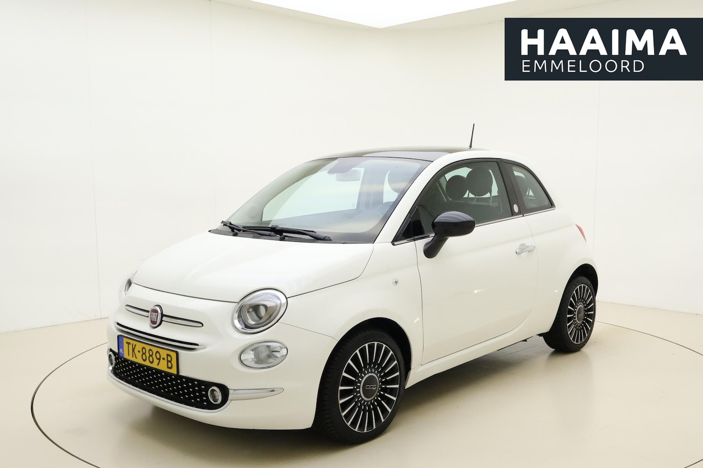 Fiat 500 - 0.9 TwinAir Turbo Lounge | Navigatie | Climate control | Parkeersensoren | Glazen dak | Ha - AutoWereld.nl