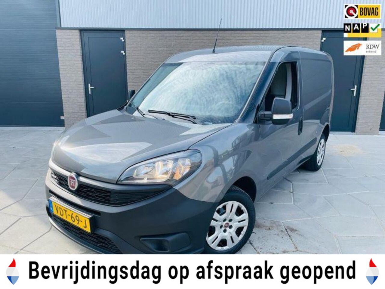 Fiat Doblò Cargo - 1.6 MJ L1H1 ECO JET turbo diesel|AIRCO|3-Zits|schuifdeur|NAVI|Multi-media|All-Season - AutoWereld.nl