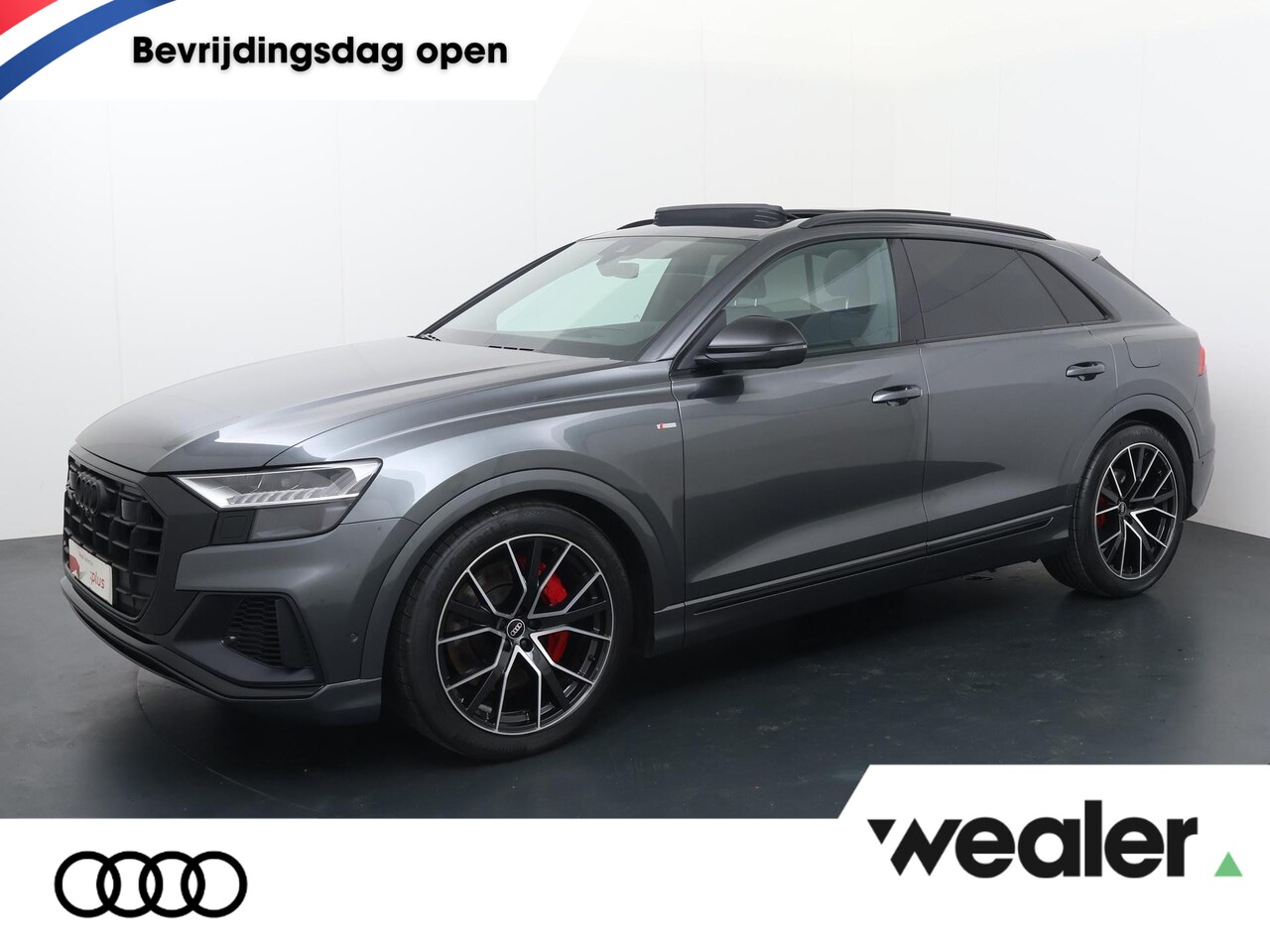 Audi Q8 - 60 TFSI e quattro Pro Line S Competition | 462 PK | Luchtvering | Panoramadak | Lichtmetal - AutoWereld.nl