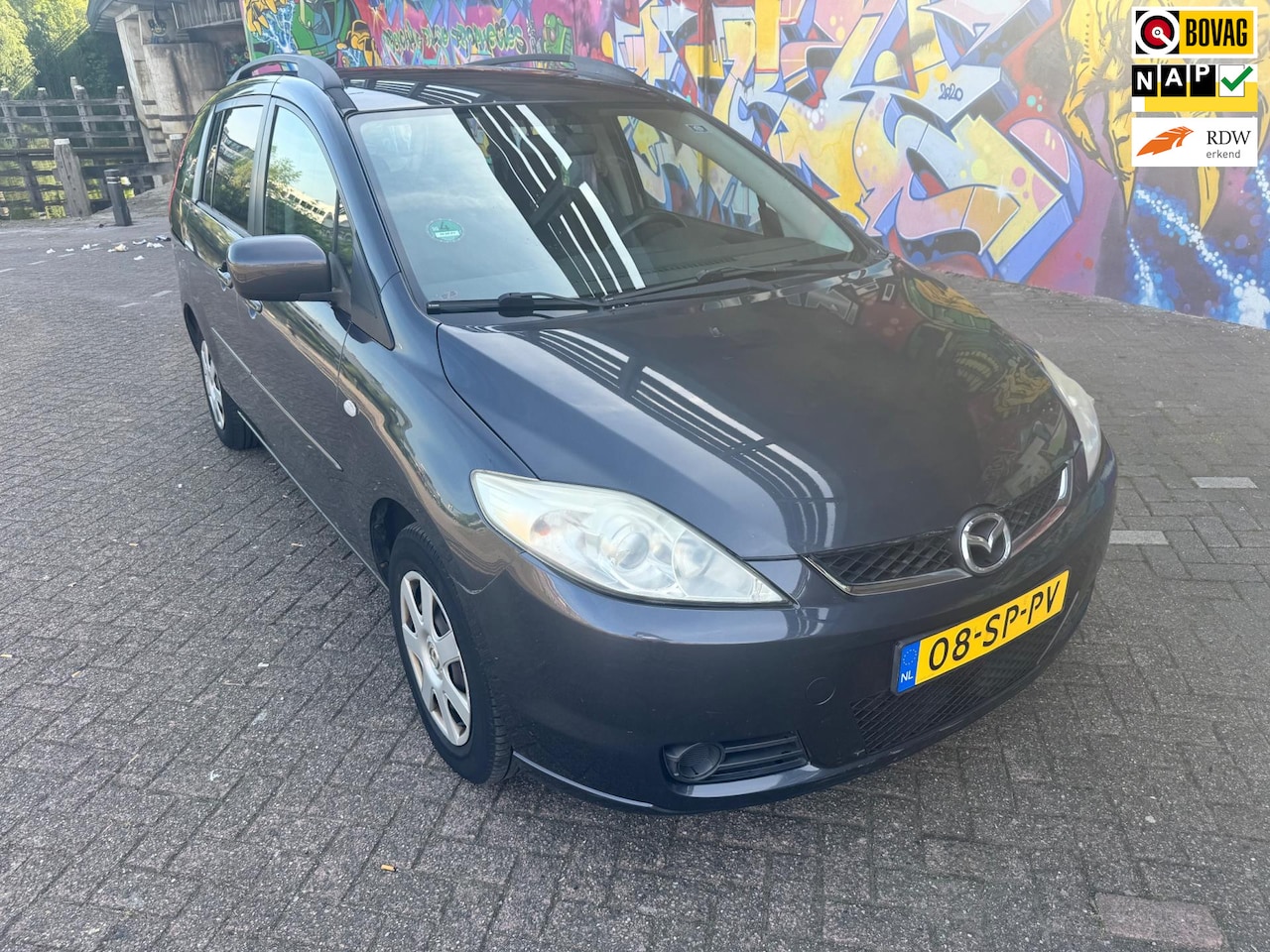 Mazda 5 - 1.8 Touring 7 persoons airco perfect rijdende auto stereo schuifdeuren super vakantie auto - AutoWereld.nl
