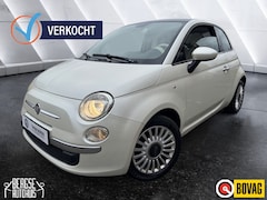 Fiat 500 - 1.2 Lounge Pano Airco BT Parelmoer wit