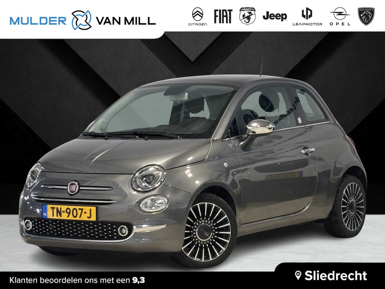 Fiat 500 - Mirror 0.9 TwinAir Turbo 80pk Dualogic | PANODAK | APPLE CARPLAY / ANDROID AUTO | CLIMATE - AutoWereld.nl