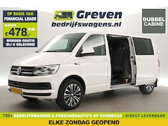 Volkswagen Transporter - 2.0 TDI L2H1 150PK Dubbele Cabine 5 Pers DSG Automaat 2xSchuifdeur Airco Cruise Carplay Na