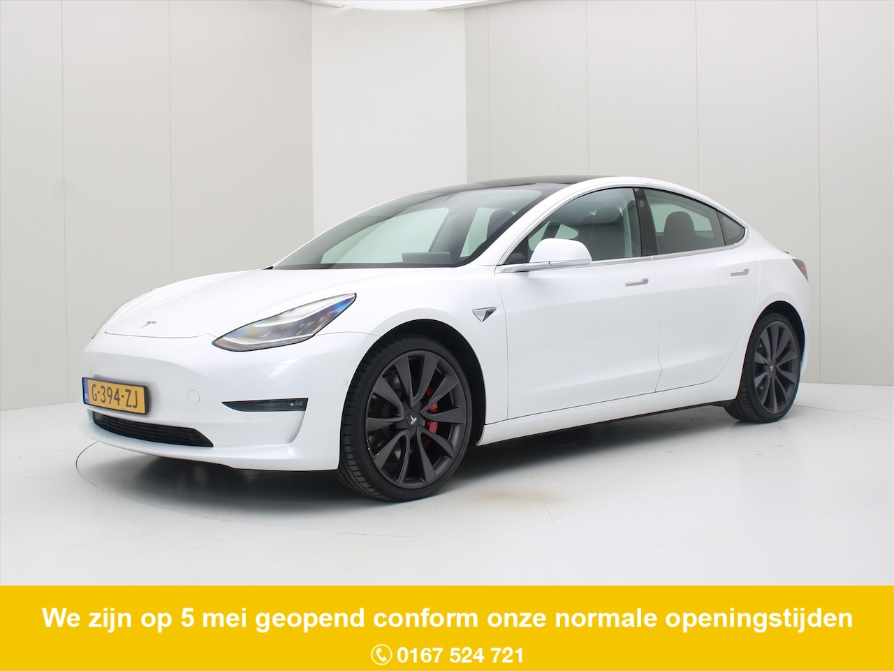 Tesla Model 3 - Performance AWD 486pk 75 kWh [ AUTOPILOT+530KM WLTP+PREMIUM AUDIO ] - AutoWereld.nl