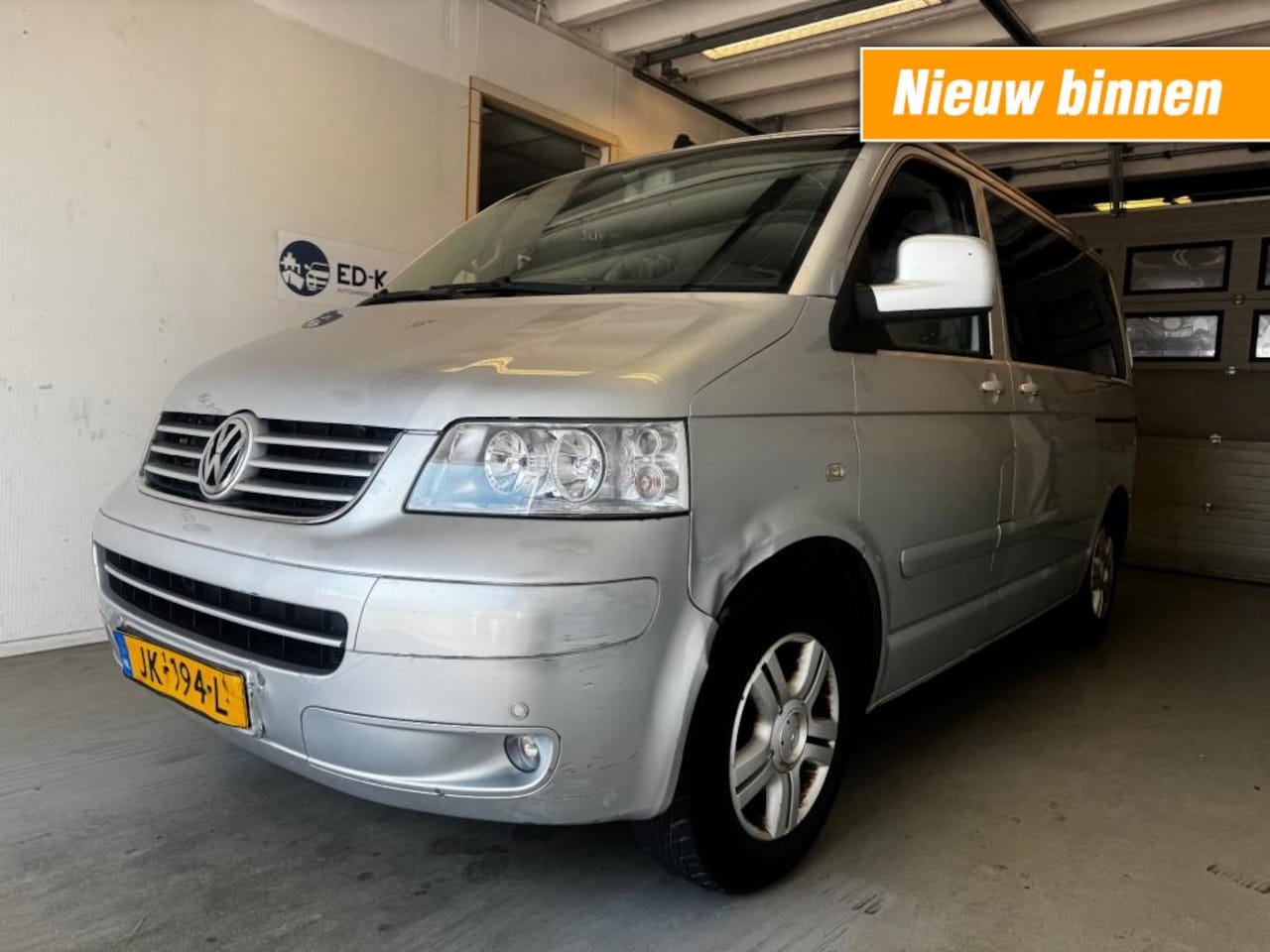 Volkswagen Transporter - 2.5 TDI 174 pk LEER CLIMA Kampeerwagen 7 PERS APK 12-2025 - AutoWereld.nl