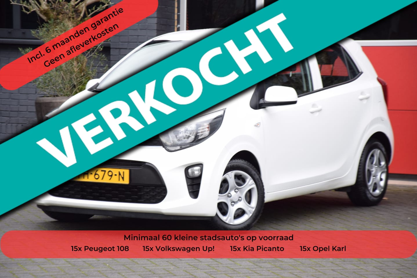 Kia Picanto - 1.0 CVVT EconomyPlusLine 2018 5 Deurs Airco Stuurbediening 15x op Voorraad! - AutoWereld.nl