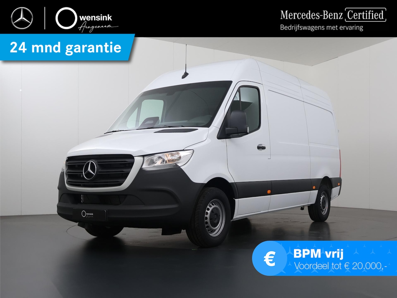 Mercedes-Benz Sprinter - 317 L2H2 RWD PRO Automaat | BPM VRIJ | 3500 kg TREKKEN | 3-zits | Climate Control | Achter - AutoWereld.nl