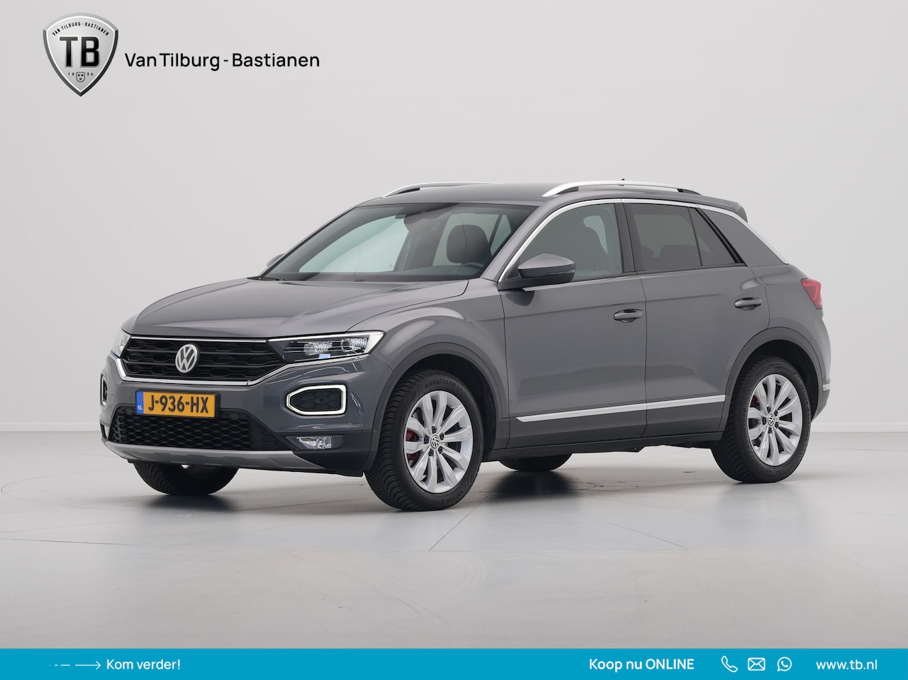 Volkswagen T-Roc - 1.5 TSI 150pk DSG Sport Navigatie Trekhaak Stoelverwarming Pdc - AutoWereld.nl