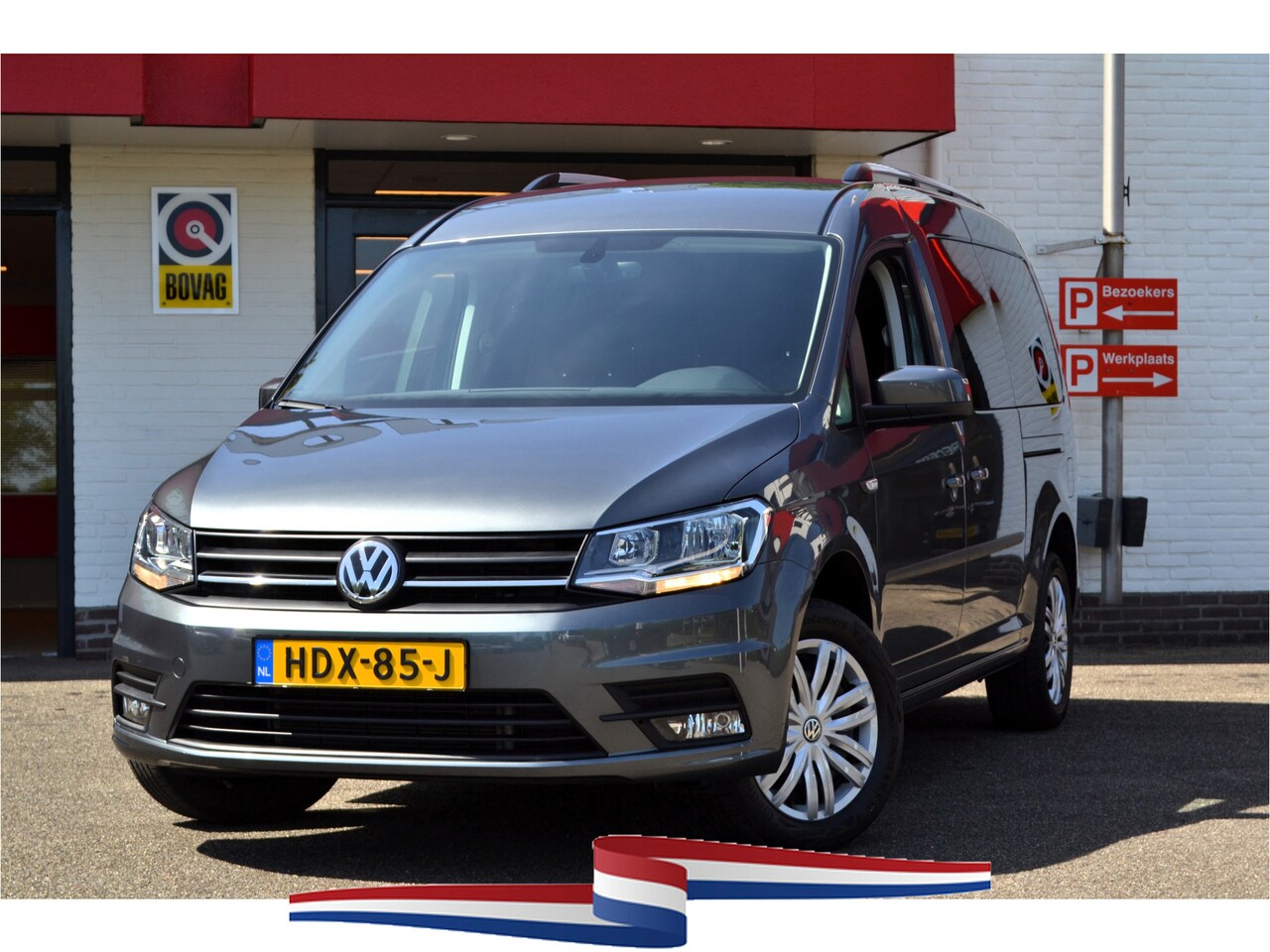 Volkswagen Caddy Maxi - 1.4 TSI, Maxi, 7 Persoons, Navi, Clima, Cruise, Pdc, Trekhaak, Dakrail, etc - AutoWereld.nl
