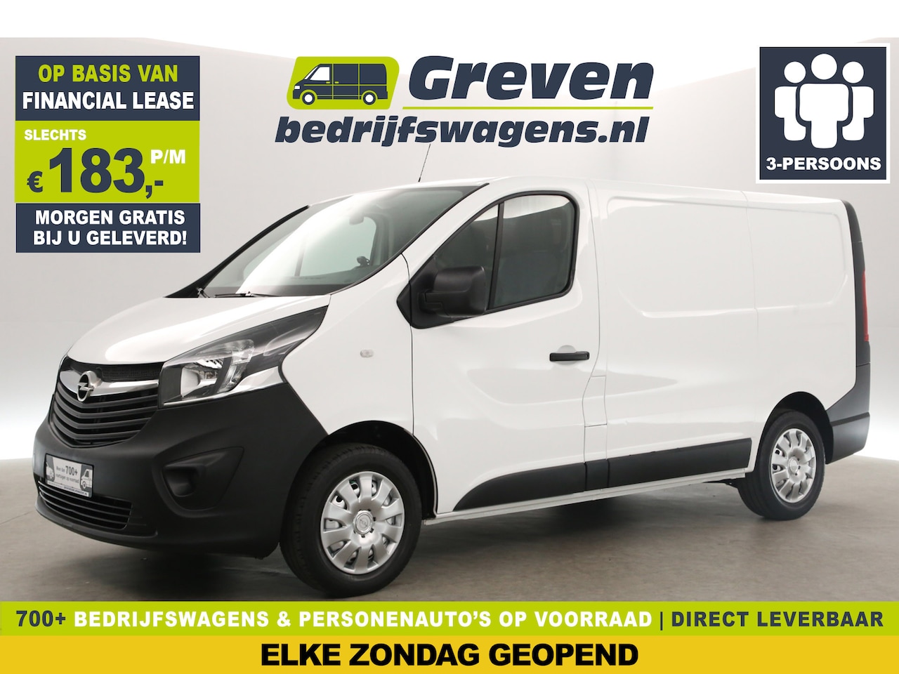 Opel Vivaro - 1.6 CDTI L1H1 Airco Cruise Navigatie PDC 3 Persoons Elektrpakket - AutoWereld.nl