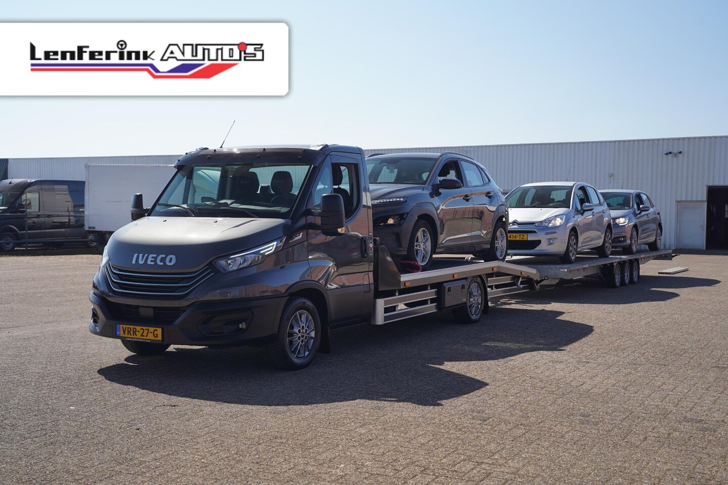 Iveco Daily - 35S18 180 pk Aut. Autotransporter met Aanhanger 3-Lader, Adapt. Cruise, Navi, Luchtvering, - AutoWereld.nl