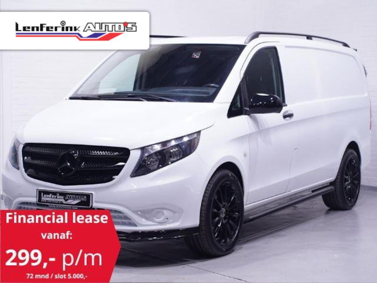 Mercedes-Benz Vito - 114 CDI Lang Automaat Black&White Edition Airco Cruise Control, 19" LMV, Spoilers V+A, Sid - AutoWereld.nl