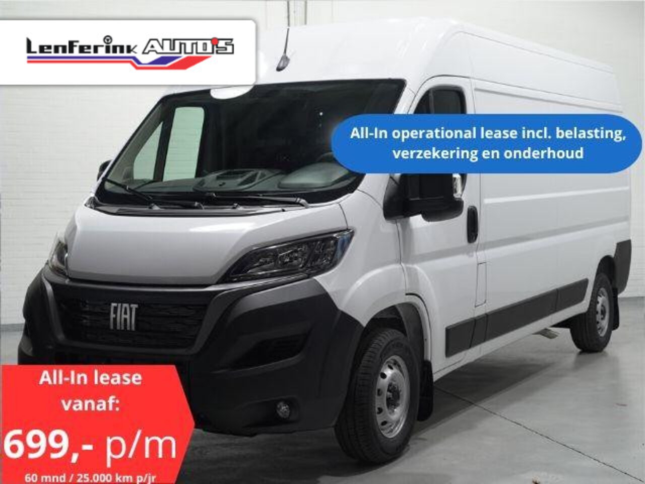 Fiat Ducato - 2.2 MultiJet 140 pk L3H2 All-In Operational Lease, Airco, Cruise Control, Multistuur, PDC - AutoWereld.nl