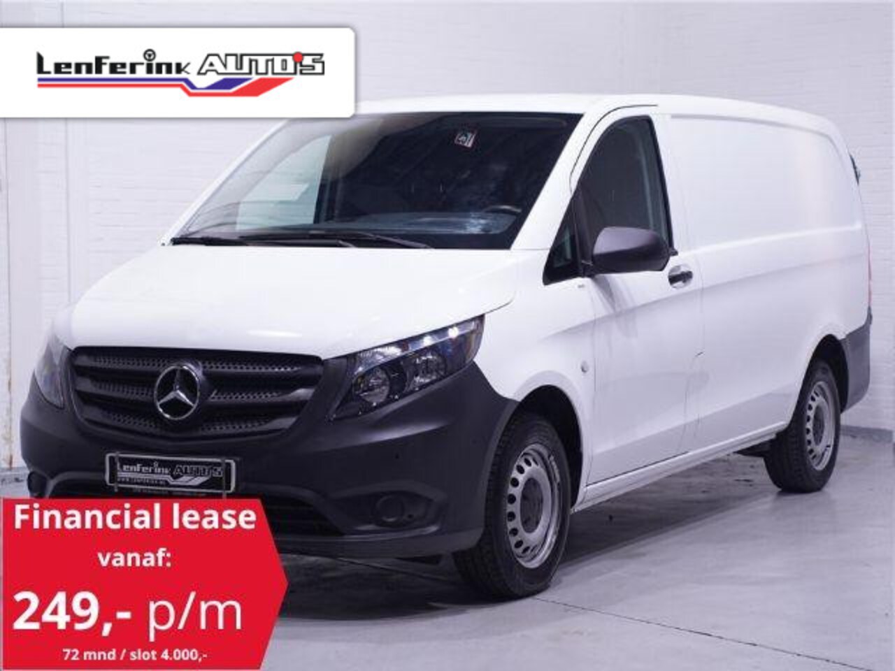 Mercedes-Benz Vito - 116 CDI 163 pk Lang Navi, Camera, NAP, Trekhaak Airco, Cruise Control, PDC V+A, 2-Zits - AutoWereld.nl