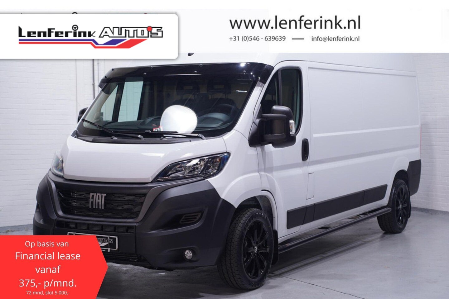 Fiat Ducato - 2.2 MultiJet 140 pk L3H2 Black&White Edition Airco Cruise Control, 18" LMV Zwart, Sidebars - AutoWereld.nl