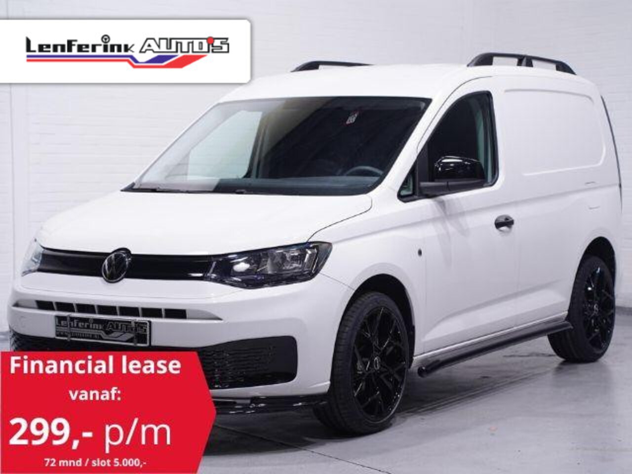 Volkswagen Caddy - 1.5 TSI 115 pk BENZINE Black&White Edition 19" LMV, Spoilers V+A, Airco, Bumpers in Kleur, - AutoWereld.nl