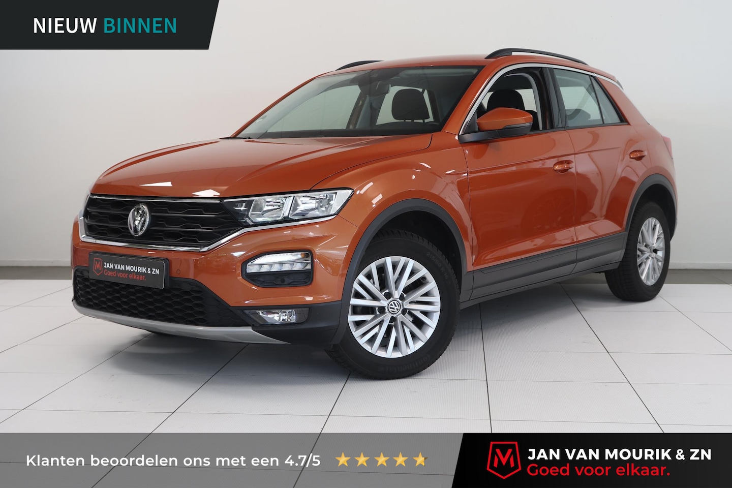 Volkswagen T-Roc - 1.0 TSI Style | Airco | Parkeersensoren | Navigatie | Adaptieve Cruise control | Apple Car - AutoWereld.nl