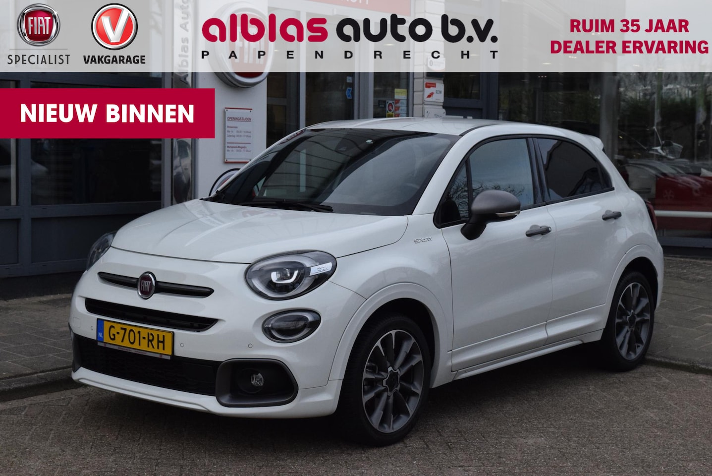 Fiat 500 X - 150PK|Sport|Aut|Leer|Camera|Trekhaak|ACC - AutoWereld.nl