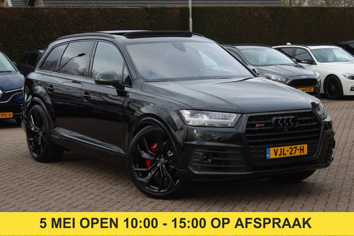 Audi SQ7 - 4.0 TDI quattro GRIJS KENTEKEN / Trekhaak / Panoramadak / 360Camera / Head-up / 23'' / Luc - AutoWereld.nl