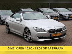 BMW 6-serie Cabrio - 640i High Exe. 59.913 km / NL Auto / 360Camera / Head-up / Leder / 19'' / Windscherm / Nav