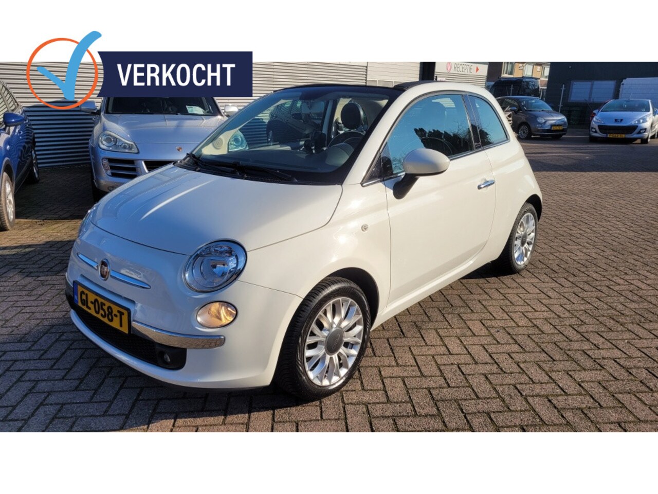 Fiat 500 C - 0.9 TwinAir T Lounge cabrio, navi, climate control, lm velgen. - AutoWereld.nl