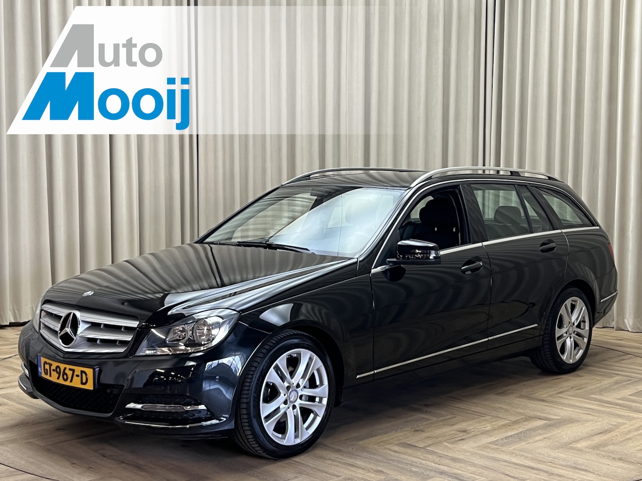 Mercedes-Benz C-klasse Estate - 180 Prestige Avantgarde *Automaat* 1/2 Leder / Navigatie / Stoelverwarming / Cruise contro - AutoWereld.nl