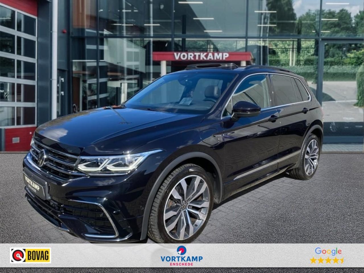 Volkswagen Tiguan - 1.4 TSI DSG R-LINE E-HYBRID LEDER/PANO-DAK/360-CAMERA/ACC - AutoWereld.nl