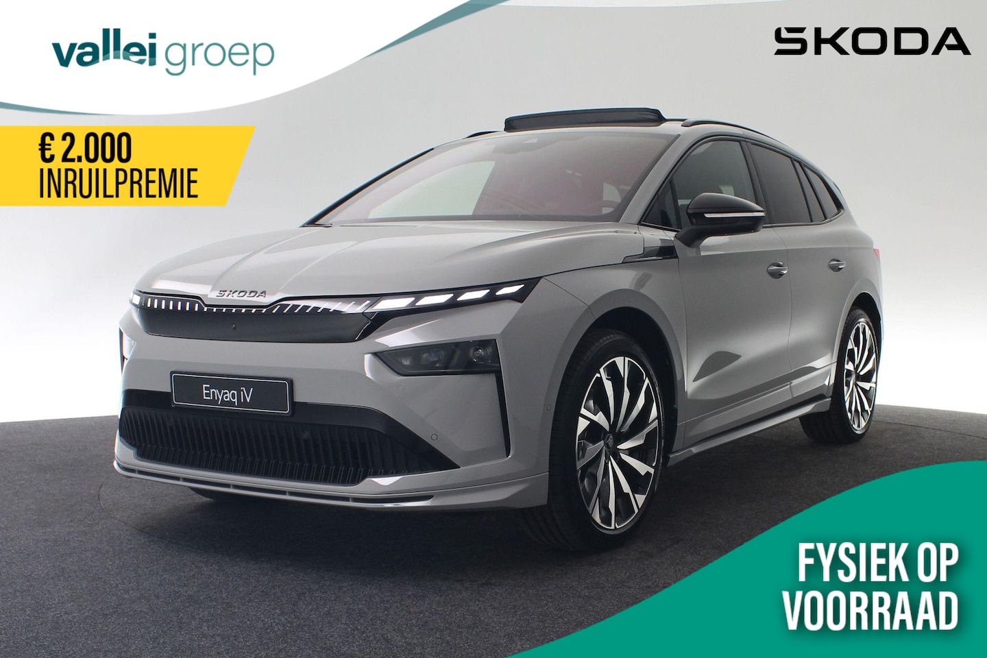 Skoda Enyaq iV - Sportline 210 kW / 286 pk | Pano | 360 Camera | Trekhaak | HUD | DAB | 21 inch - AutoWereld.nl