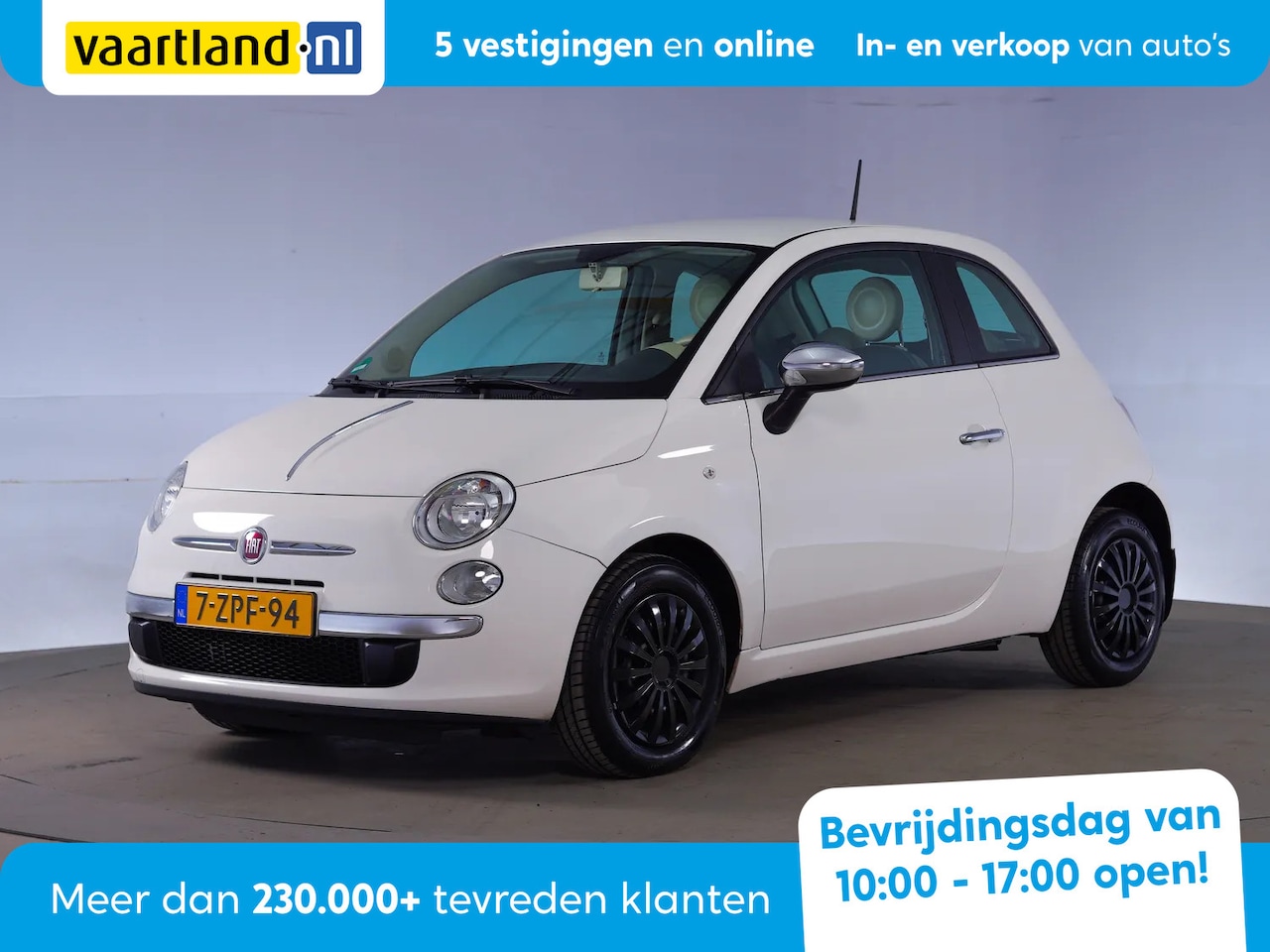 Fiat 500 - 0.9 TwinAir T Easy [ airco elektrische ramen voor hill hold functie] - AutoWereld.nl