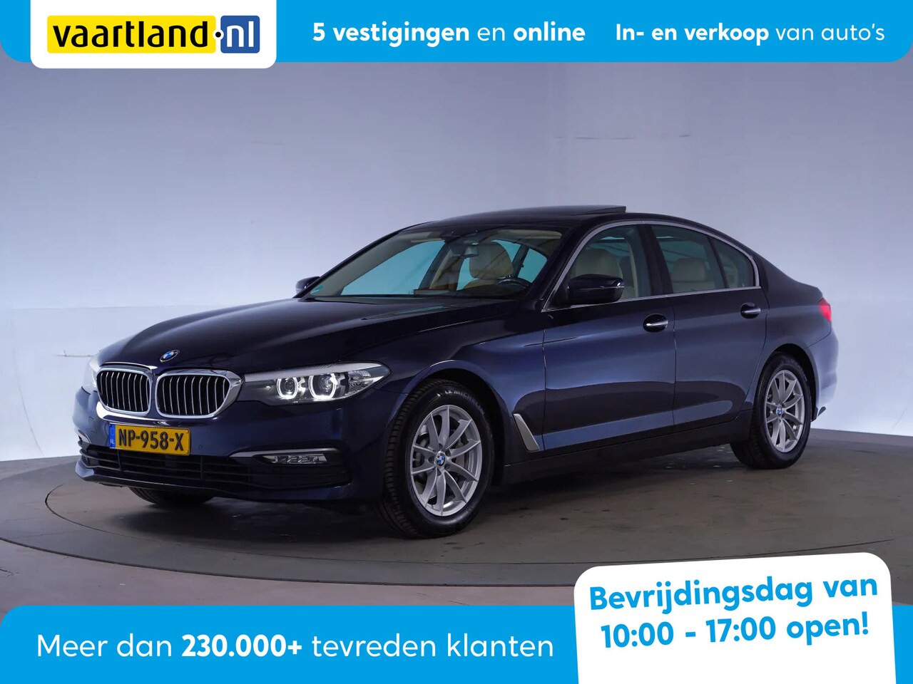 BMW 5-serie - 530i Executive Aut. [ Schuifdak Leder LED Navi ] - AutoWereld.nl