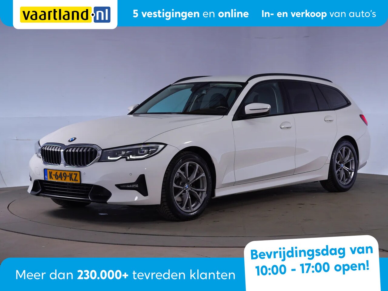 BMW 3-serie Touring - 318i High Executive Sport Aut. [ Harman/Kardon Leder Stoelverwarming Trekhaak ] - AutoWereld.nl