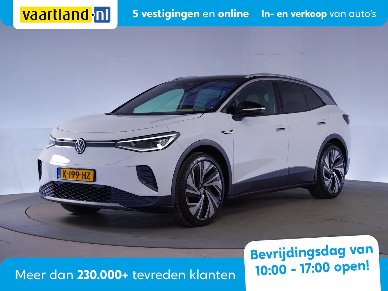 Volkswagen ID.4 - First Max 77 kWh [ Panoramadak Privacy glass Nav ] - AutoWereld.nl