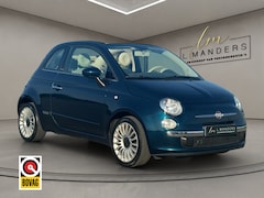 Fiat 500 C - 0.9 TwinAir Lounge Turbo 2013 BLAUW | Cabrio | Airco | Leder