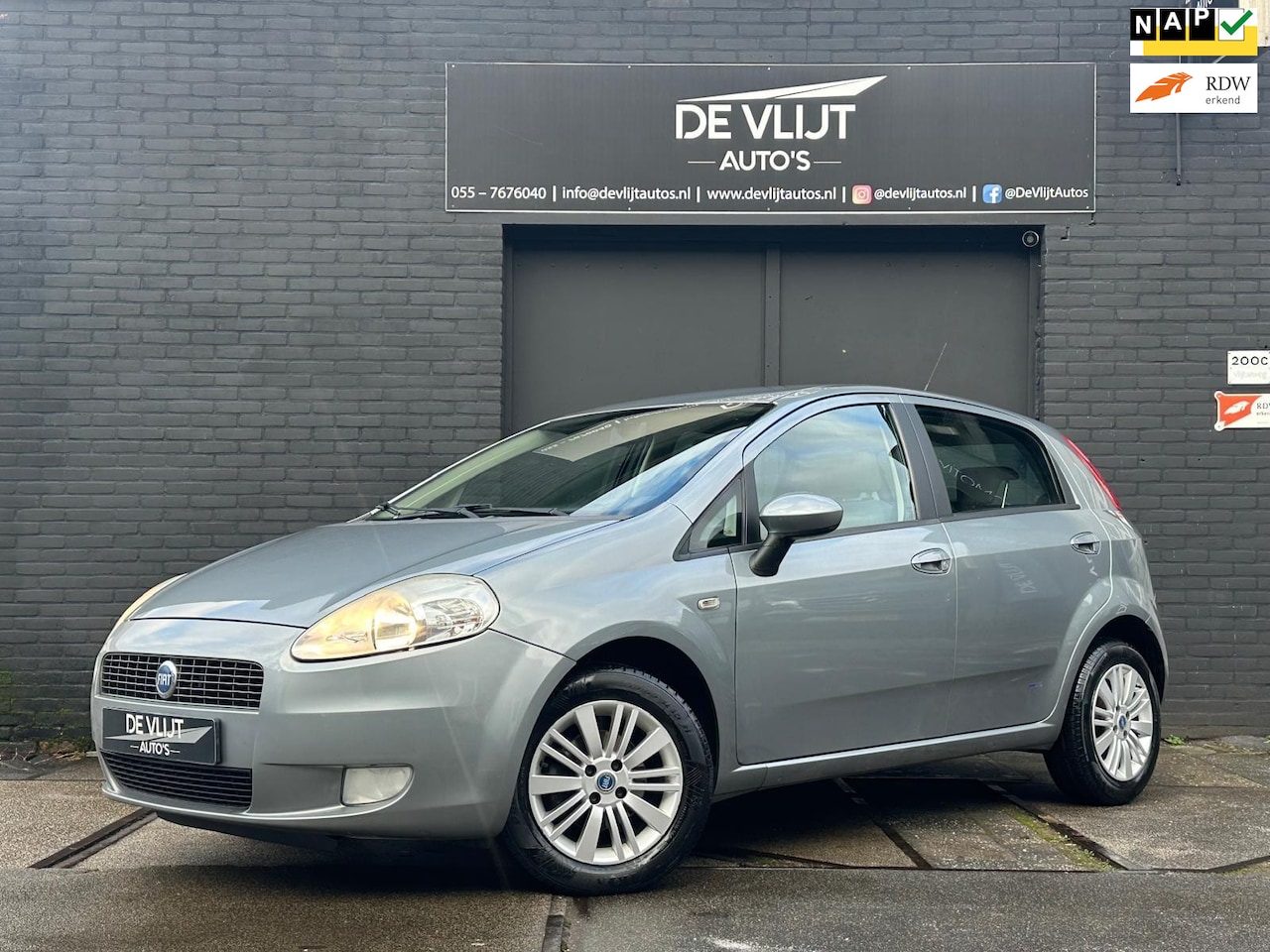 Fiat Grande Punto - 1.4 Edizione Blue & Me | Climate Control | Elek Raam | City | MF Stuur | Radio CD Speler | - AutoWereld.nl
