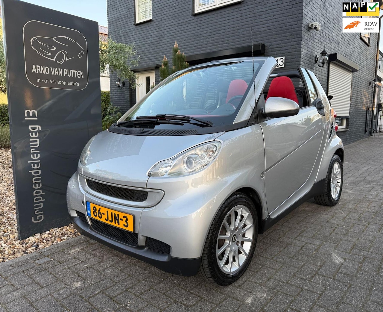 Smart Fortwo cabrio - 1.0 mhd Passion met Airco - AutoWereld.nl