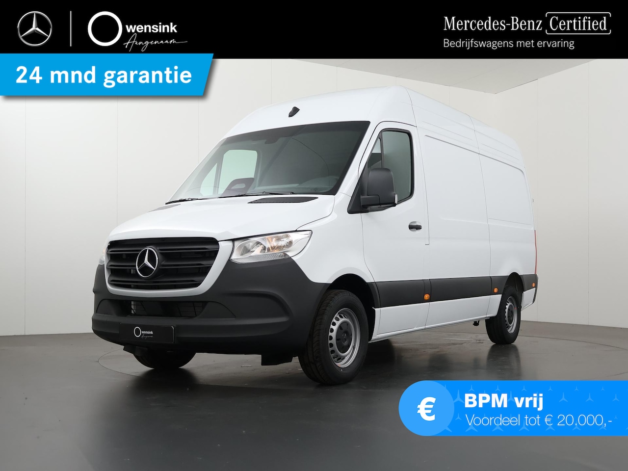 Mercedes-Benz Sprinter - 315 L2H2 RWD PRO Automaat | BPM VRIJ | 3500 kg TREKKEN | 3-zits | Climate Control | Achter - AutoWereld.nl