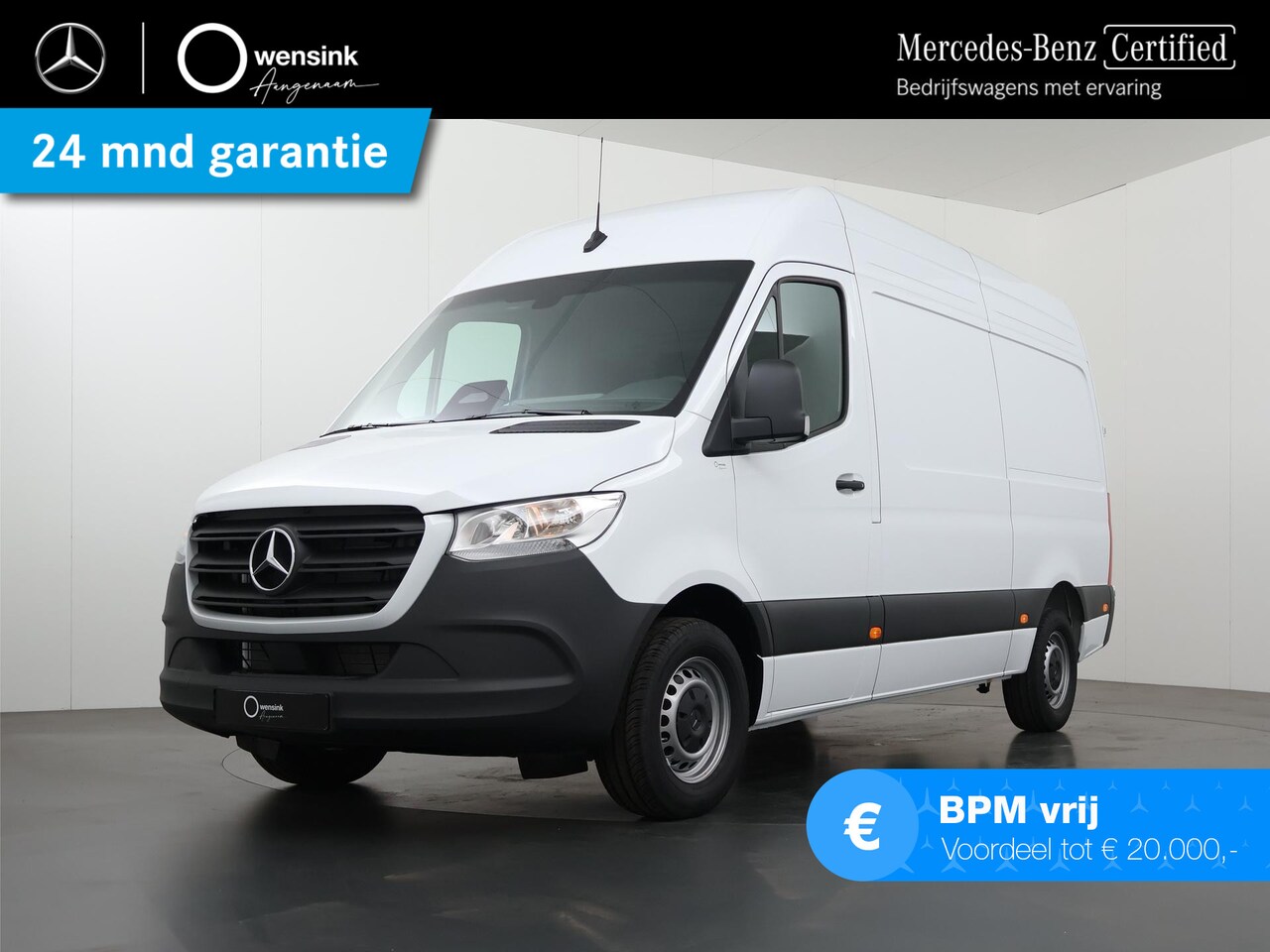 Mercedes-Benz Sprinter - 315 L2H2 RWD PRO Automaat | BPM VRIJ | 3500 kg TREKKEN | 3-zits | Climate Control | Achter - AutoWereld.nl