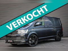 Volkswagen Transporter - 2.0 TDI L1H1 4Motion Highline 199PK BLEU METALLIC / LEDEREN BEKLEDING / VERLAGING / NAVIGA