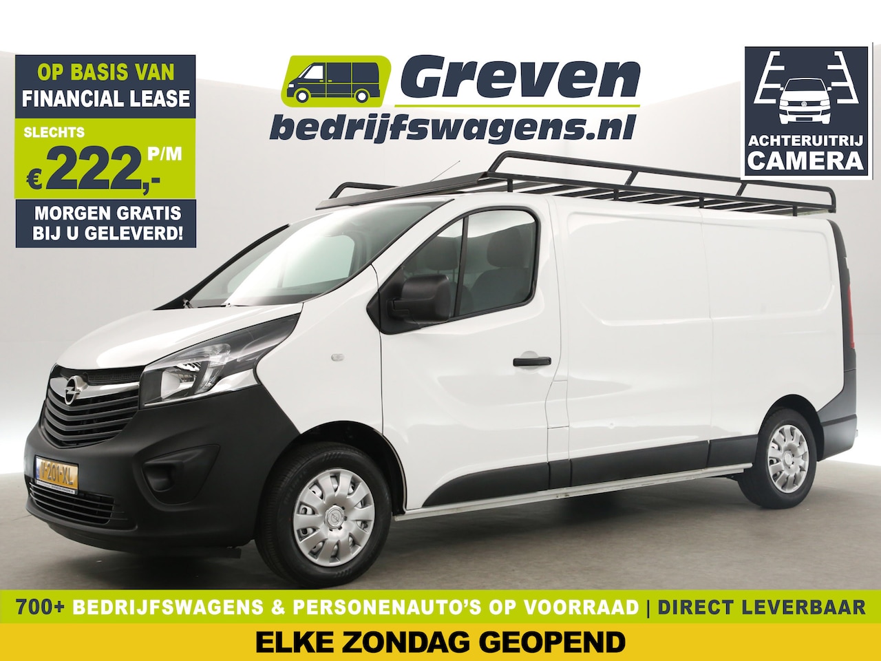 Opel Vivaro - 1.6 CDTI L2H1 Airco Camera Cruise Trekhaak 3 Persoons Imperiaal Ladder Elektrpakket - AutoWereld.nl