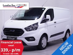 Ford Transit Custom - 2.0 TDCI 130 pk Aut. L1H1 Navi, Camera, BPM vrij Airco, Cruise Control, PDC V+A, 3-Zits