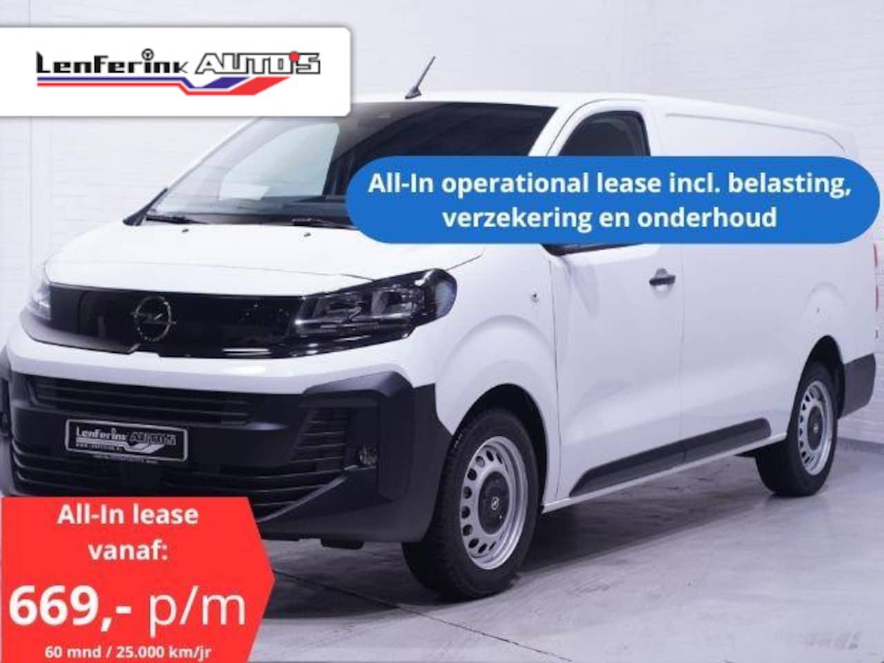 Opel Vivaro - 120 pk L3H1 All-In Lease v.a. 669,- p.mnd Navi Airco, Cruise Control, Laadruimte Pakket, N - AutoWereld.nl