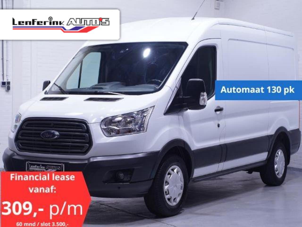 Ford Transit - 2.0 TDCI 130 pk Automaat L2H2 Trend Navi, Camera NAP, Laadruimte Pakket, PDC V+A, 3-Zits - AutoWereld.nl