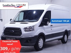 Ford Transit - 2.0 TDCI 130 pk Automaat L2H2 Trend Navi, Camera NAP, Laadruimte Pakket, PDC V+A, 3-Zits